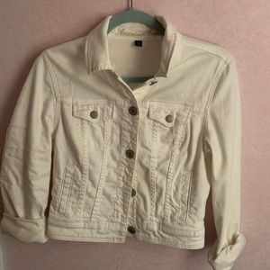 AE Classic White Denim Jacket